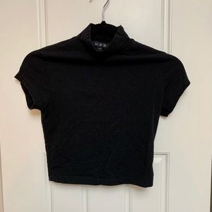 Mock Neck Crop Top